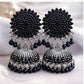 1 Carat Turquoise Stone Jhumka Earrings