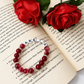 Red Crystal Beaded “Name customize” Bracelet