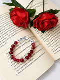 Red Crystal Beaded “Name customize” Bracelet
