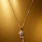 Elegant Floral Pendant Necklace – 1 Carat Premium Jewelry
