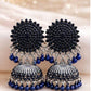 1 Carat Turquoise Stone Jhumka Earrings