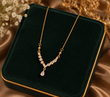 Elegant Crystal Drop Necklace – 1 Carat